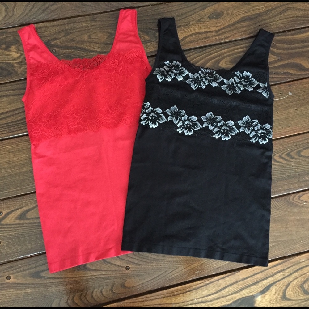 TWO Rhonda Shear Lace Tanks size M